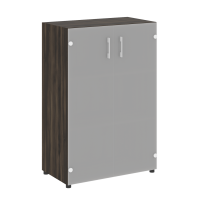 Шкаф средний широкий (2 средних фасада стекло) Yalta LT.ST-2.4 дуб мали